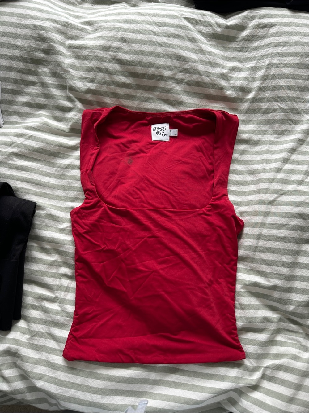 Princess Polly Bright Red Scoop Neck Tank